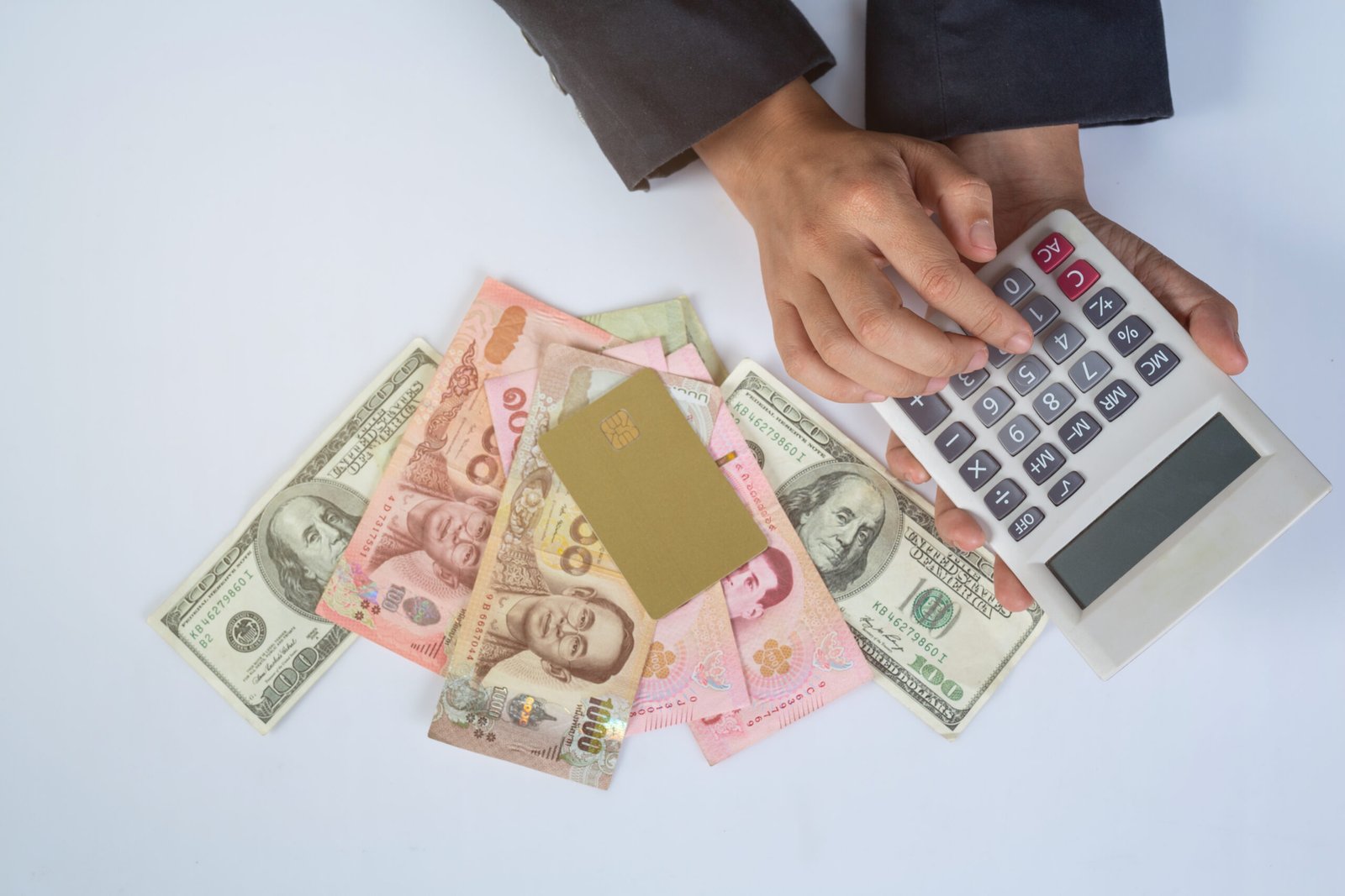 finance accounting concept business woman working desk scaled