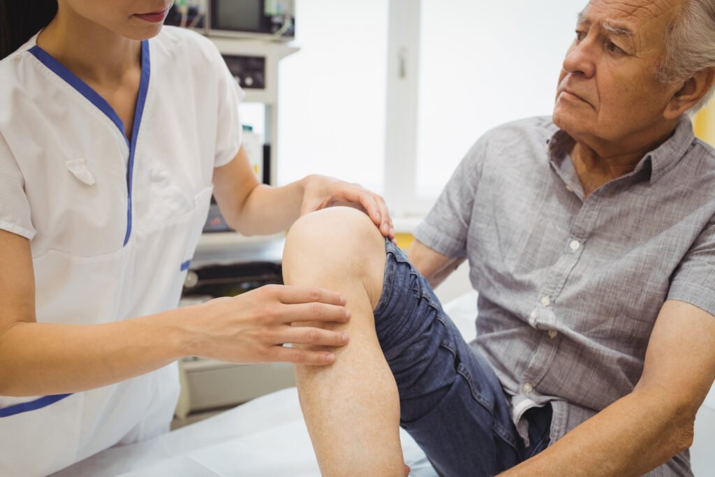 How Long Can You Wait for a Knee Replacement in Australia? 22 female doctor examining patients knee