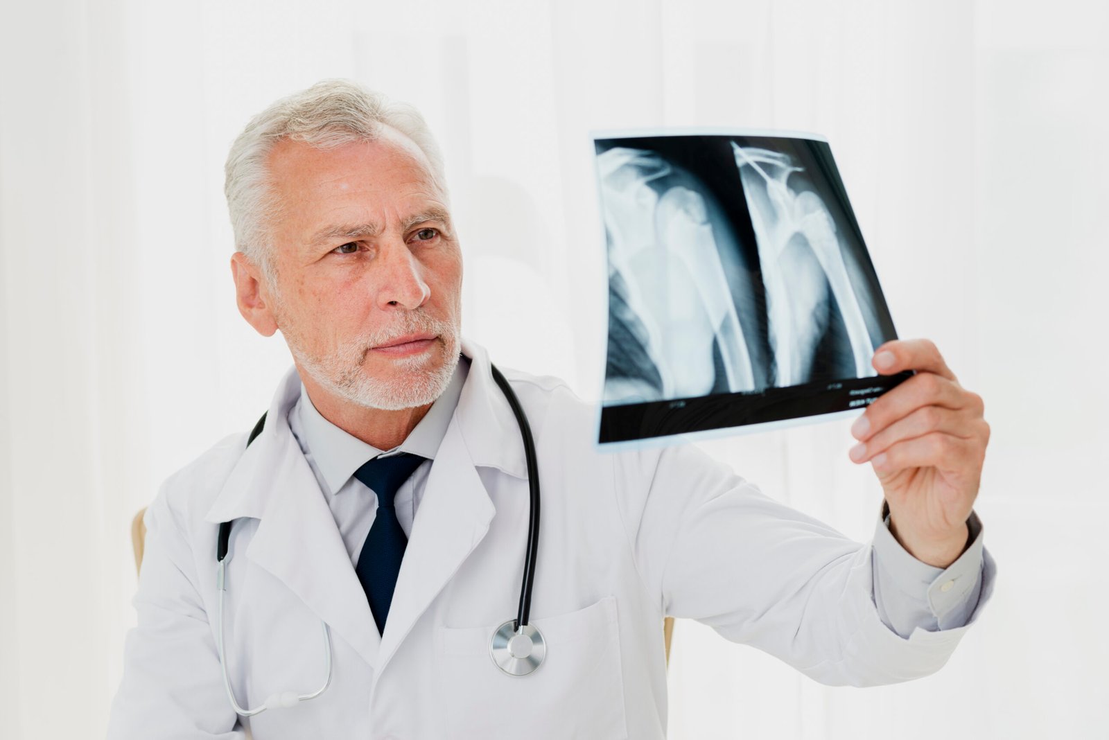 Knee Replacement Implant Brands and Types: What's Used, What It Costs and Does It Matter? 2 doctor-looking-x-ray
